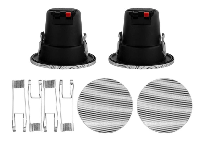 Earthquake Sound ECS 3.0 Edgeless Ultra Compact 3-inch In-Ceiling Speakers (Pair) White - Image 1